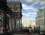 欧洲12-19世纪油画四_DELEN, Dirck van - An Architectural Fantasy